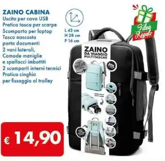 MD Discount ZAINO CABINA offerta