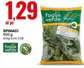 Eurospin SPINACI 500 g offerta