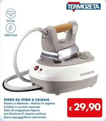 MD Discount TERMOZETA FERRO DA STIRO A CALDAIA offerta