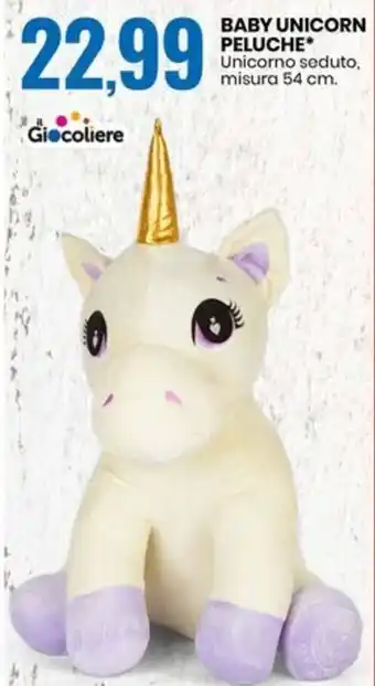 Eurospin BABY UNICORN PELUCHE offerta