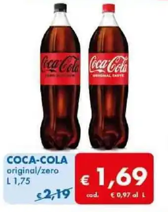 MD Discount COCA-COLA original/zero L 1,75 offerta