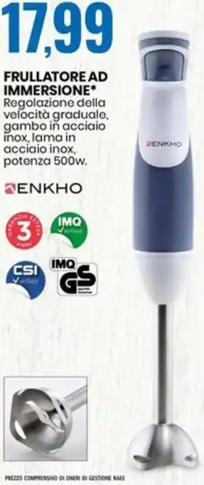 Eurospin FRULLATORE AD IMMERSIONE offerta