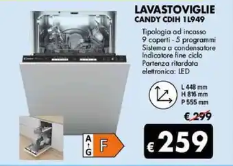 MD Discount LAVASTOVIGLIE CANDY CDIH 1L949 offerta