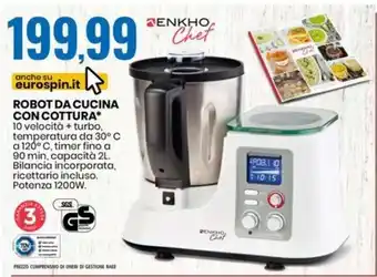 Eurospin ROBOT DA CUCINA CON COTTURA offerta