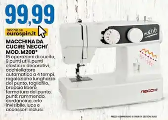 MACCHINA DA CUCIRE 'NECCHI' MOD.M20B