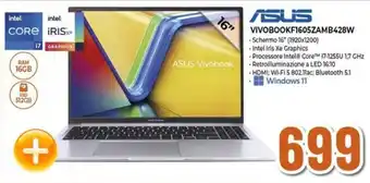 Expert ASUS VIVOBOOKF1605ZAMB428W offerta