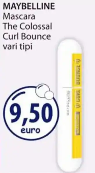 Acqua & Sapone MAYBELLINE Mascara The Colossal Curl Bounce vari tipi offerta