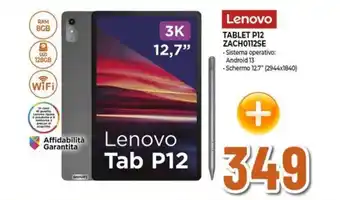 Expert Lenovo TABLET P12 ZACH0112SE offerta