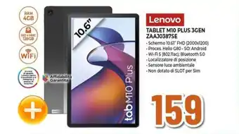 Expert Lenovo TABLET M10 PLUS 3GEN ZAAJ0387SE offerta
