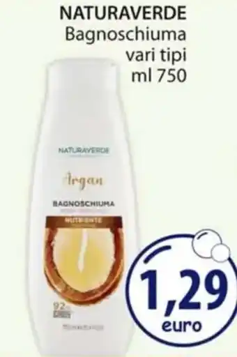 Acqua & Sapone NATURAVERDE Bagnoschiuma vari tipi ml 750 offerta