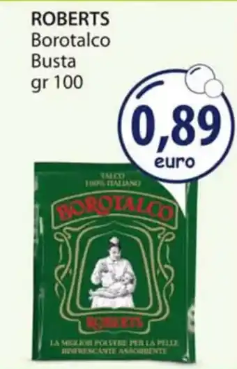 Acqua & Sapone ROBERTS Borotalco Busta gr 100 offerta