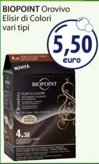 Acqua & Sapone BIOPOINT Orovivo Elisir di Colori vari tipi offerta