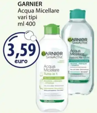 Acqua & Sapone GARNIER Acqua Micellare vari tipi ml 400 offerta