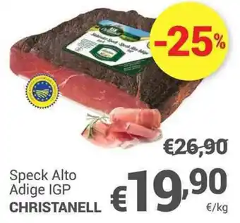 Unes Speck Alto Adige IGP CHRISTANELL offerta