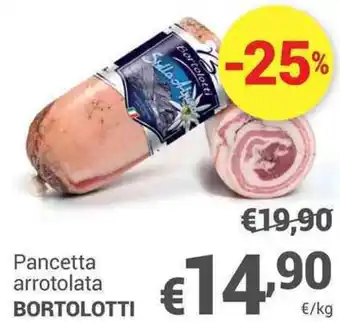 Unes Pancetta arrotolata BORTOLOTTI offerta