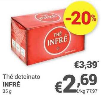 Unes Thé deteinato INFRÉ 35 g offerta
