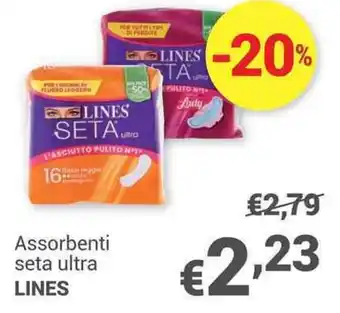 Unes Assorbenti seta ultra LINES offerta