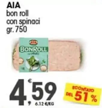 Quick Sisa AIA bon roll con spinaci gr.750 offerta
