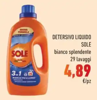 Conad Margherita DETERSIVO LIQUIDO SOLE bianco splendente 29 lavaggi offerta