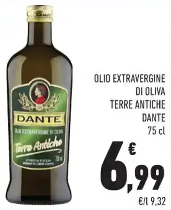 Conad Margherita OLIO EXTRAVERGINE DI OLIVA TERRE ANTICHE DANTE 75 cl offerta