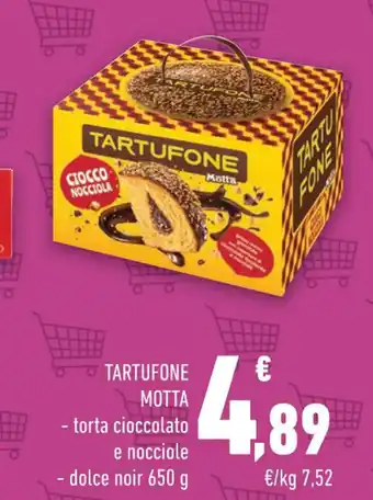 Conad Margherita TARTUFONE MOTTA torta cioccolato e nocciole, dolce noir 650 g offerta