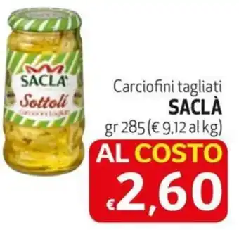 Maxi Family Carciofini tagliati SACLA gr 285 offerta