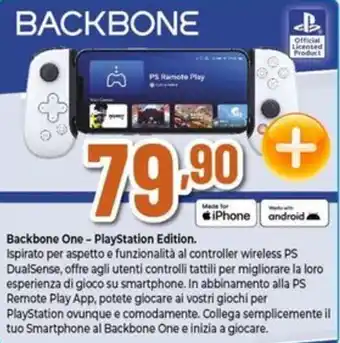 Expert Backbone One - PlayStation Edition. offerta