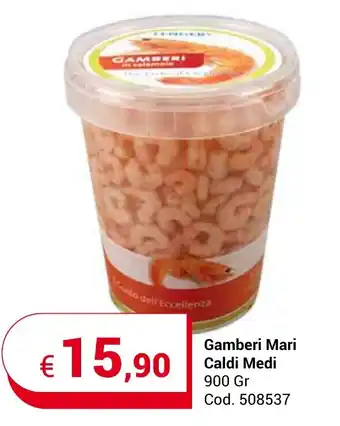 Centro Cash Gamberi Mari Caldi Medi 900 Gr offerta