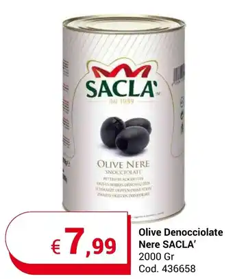 Olive Denocciolate Nere SACLA' 2000 gr