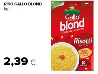 Tigre RISO GALLO BLOND kg 1 offerta