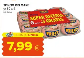 Tigre TONNO RIO MARE gr 80 x 9 offerta