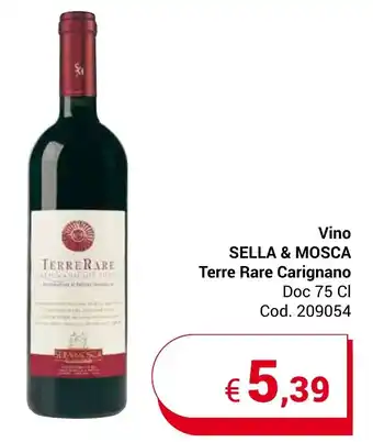 Vino SELLA & MOSCA Terre Rare Carignano Doc 75 Cl