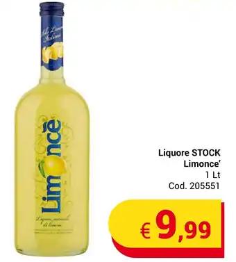 Centro Cash Liquore STOCK Limonce' 1 Lt offerta