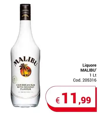 Liquore MALIBU' 1 lt