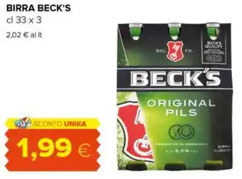 Tigre BIRRA BECK'S cl 33 x 3 offerta