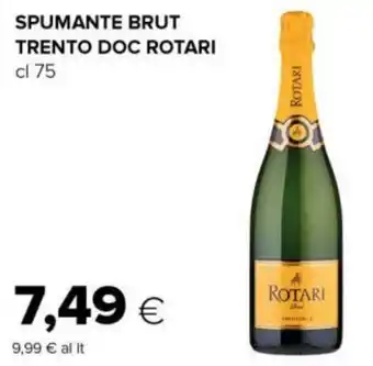 Tigre SPUMANTE BRUT TRENTO DOC ROTARI cl 75 offerta
