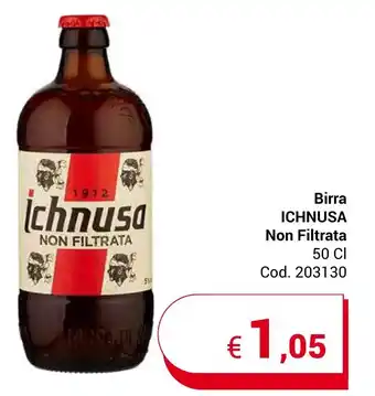 Centro Cash Birra ICHNUSA Non Filtrata 50 CI offerta