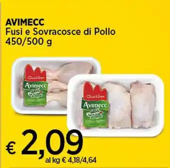 In Coop AVIMECC Fusi e Sovracosce di Pollo 450/500 g offerta