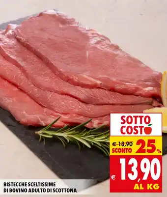 Tigros BISTECCHE SCELTISSIME DI BOVINO ADULTO DI SCOTTONA offerta
