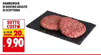 Tigros HAMBURGER DI BOVINO ADULTO DI SCOTTONA offerta