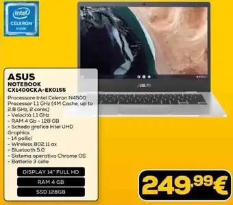 Euronics ASUS NOTEBOOK CX1400CKA-EK0155 offerta