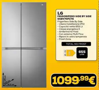 Euronics LG FRIGORIFERO SIDE BY SIDE GSBV70PZTE offerta