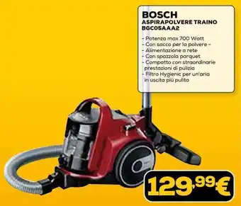 Euronics BOSCH ASPIRAPOLVERE TRAINO BGC05AAA2 offerta