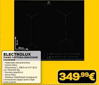 Euronics ELECTROLUX PIANO COTTURA INDUZIONE CIL63443 offerta