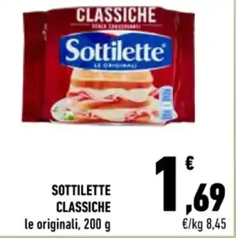 Conad City SOTTILETTE CLASSICHE le originali, 200 g offerta
