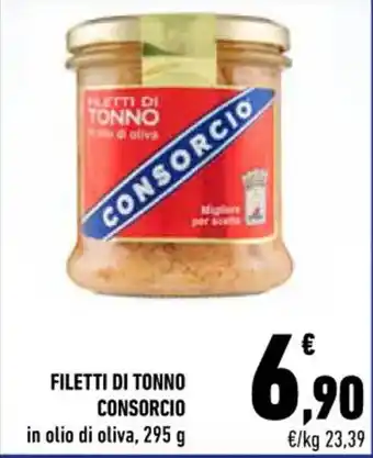 Conad City FILETTI DI TONNO CONSORCIO in olio di oliva, 295 g offerta