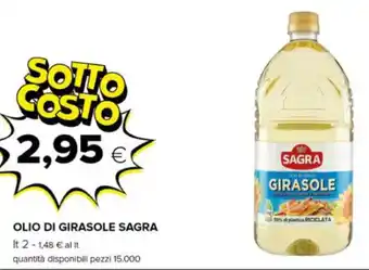 Oasi OLIO DI GIRASOLE SAGRA lt 2 offerta