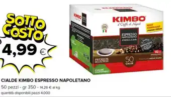 Oasi CIALDE KIMBO ESPRESSO NAPOLETANO 50 pezzi - gr 350 offerta