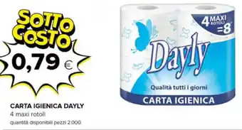 Oasi CARTA IGIENICA DAYLY 4 maxi rotoli offerta