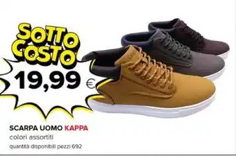 Oasi SCARPA UOMO KAPPA colori assortiti quantità disponibili pezzi 692 offerta